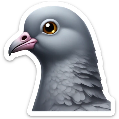 pigeon with a toupe sticker