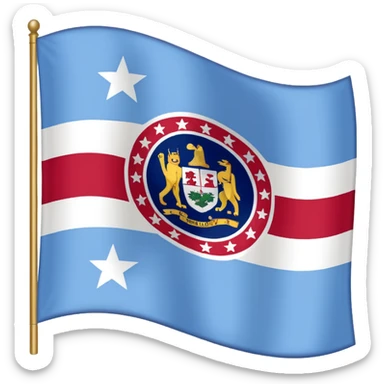 North Carolina state flag sticker