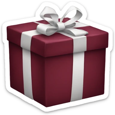 Burgundy present  sticker