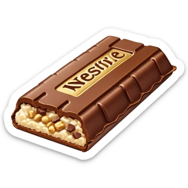 Nestle crunch bar bitten sticker