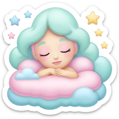 dream pastel color sticker