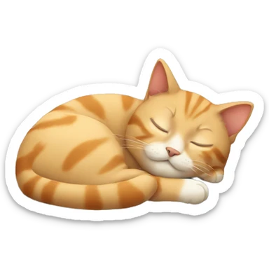 Cat sleeping  sticker