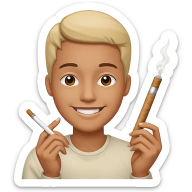 Peux tu me faire un fumeur de joint  sticker