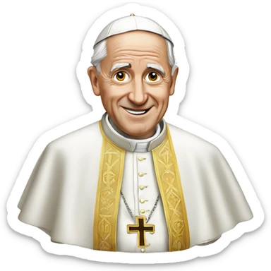 The pope  sticker