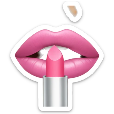 Pink lipgloss  sticker