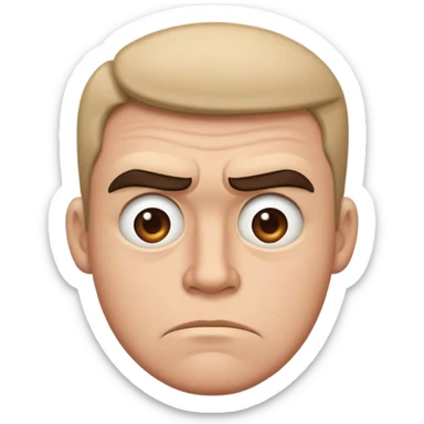 this guy but with a big frown sticker