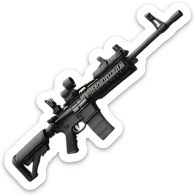 M4 with scope sticker