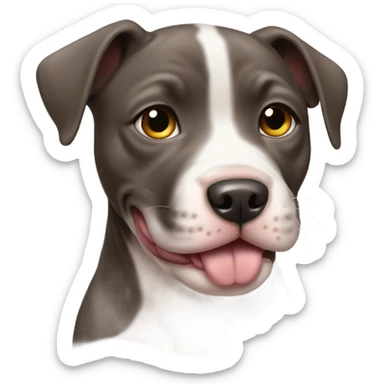 pitbull puppy sticker