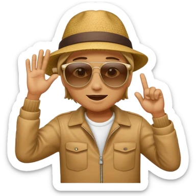 Lean and dab sticker