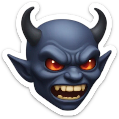 Demon qui rie sticker