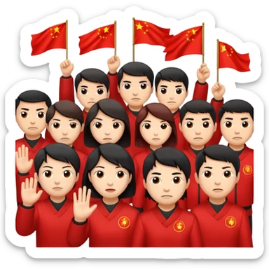 Chinese nationalistic mobilization against Japan sticker