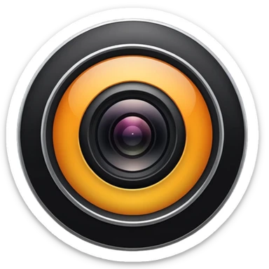 create a black hail camera aperture emoji sticker