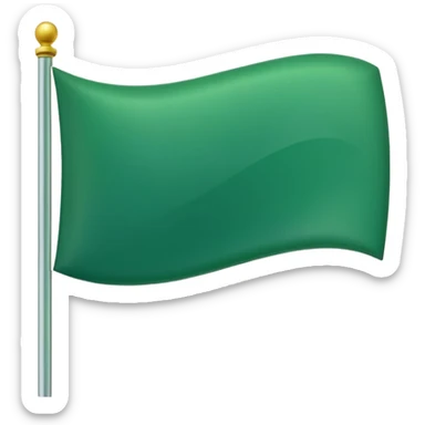 make a green flag emoji sticker