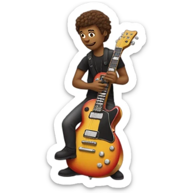 Guitarist sticker