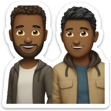 Boyfriend and me  sticker