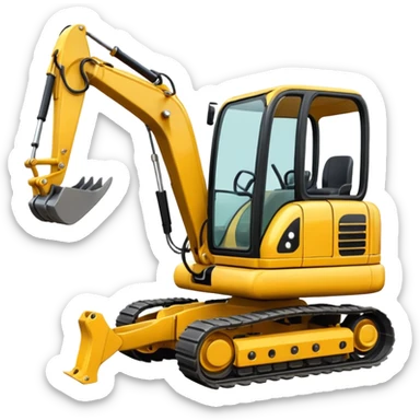 MINI EXCAVATOR sticker