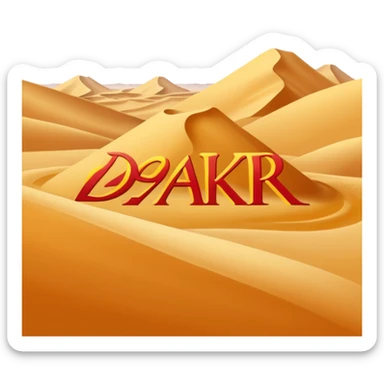 Dakar logo gara nel deserto  sticker