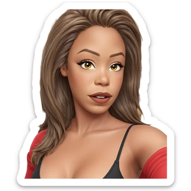 brown haired beauty indoors sticker