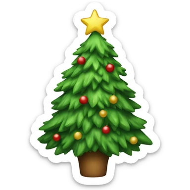 Christmas tree sticker