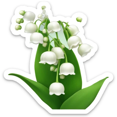 lily of the valley sticker