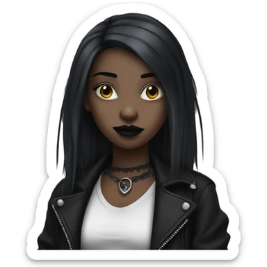 goth girl  sticker