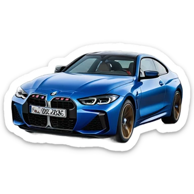 2020 BMW M430i G22 in arctic racing blue colour sticker