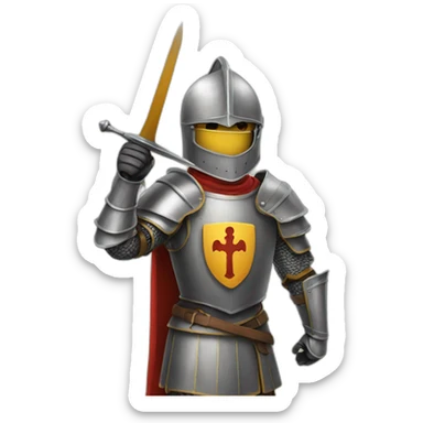 Knight from the Santiago Order sticker
