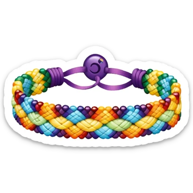 beaded friendship bracelet sticker