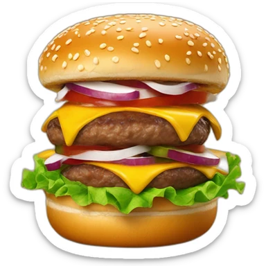 Carl’s Jr burger sticker