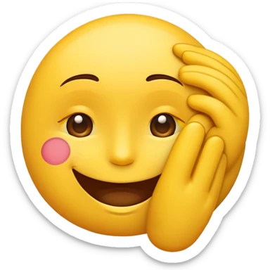 Un emoji qui embrasse un autre emoji  sticker