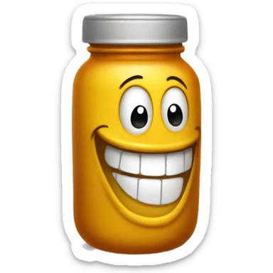 laughing sauce jar sticker