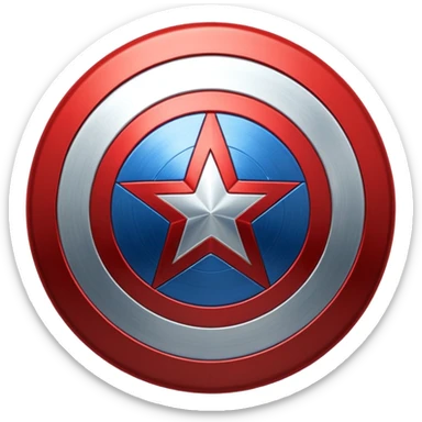 Captain America shield emoji sticker