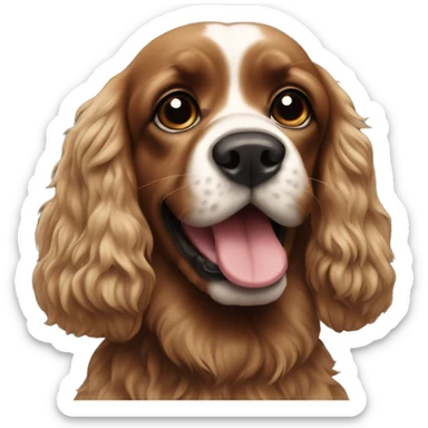 Coca spaniel  sticker