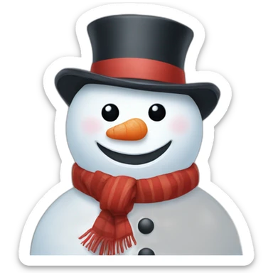 snowman sticker