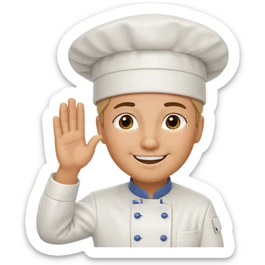 yes chef saluting sticker