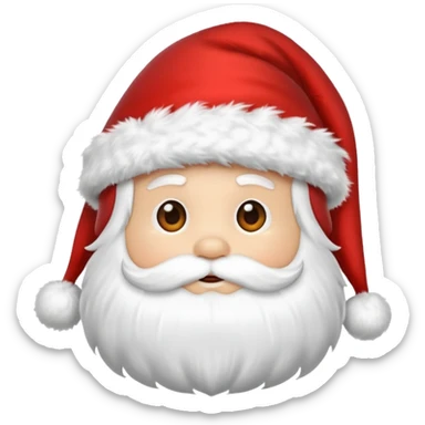 Santa hat emoji sticker
