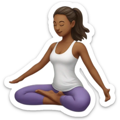 yoga sticker