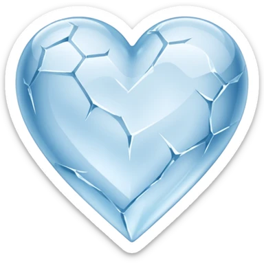 Corazón de hielo sticker
