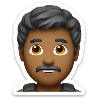 Memoji of Gigachad sticker