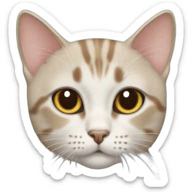 American short hair cat robby sticker