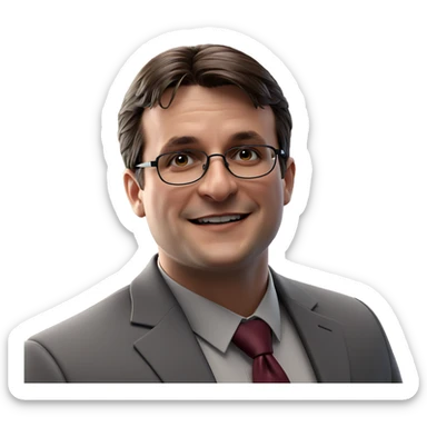 smiling boy in formal attire sticker