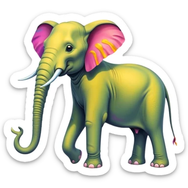 spam land surreal - surreal Salvador Dali – The Elephant with long legs like praying mantisess sticker