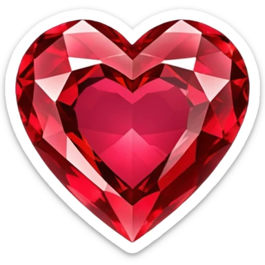 heart ruby gem sticker