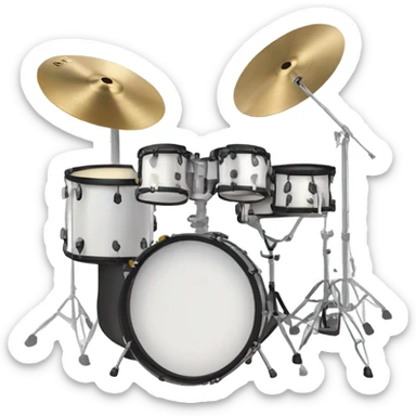 Drum set sticker