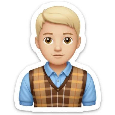 Make me a preppy aesthetic sticker