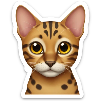 bengal cat  sticker