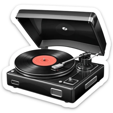 Record player sticker