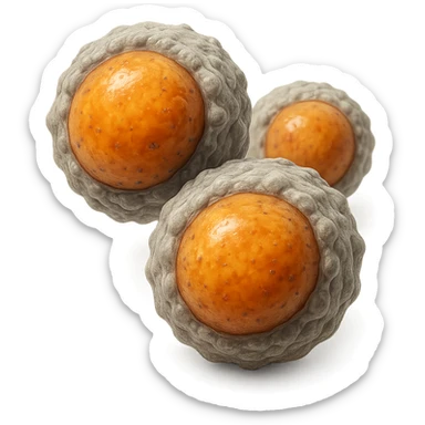 stubborn fat cells, hyper realistic style, cellular details, clinical atmosphere, white background sticker