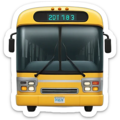 H2 named bus sticker