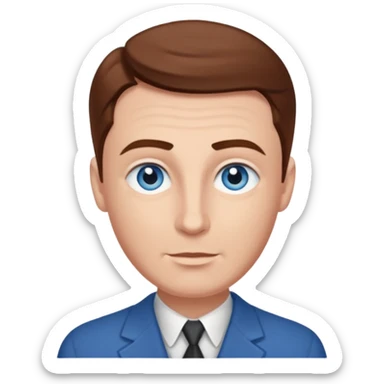 Jack Haley (1897-1979) with blue eyes, brown hair sticker